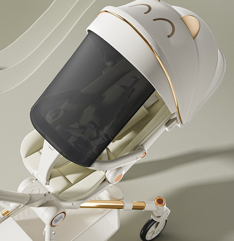 Трехколесный велосипед 遛娃神器2023新款轻便折叠婴儿车可坐躺高景观儿童溜娃宝宝手推车