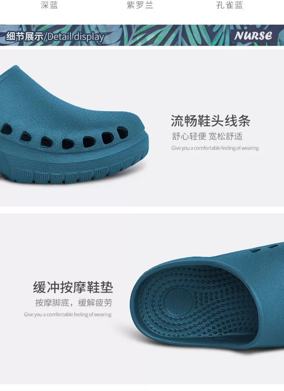 Dép đi trong nhà chống trượt Crocs phòng mổ khử mùi chuyên dụng dành cho phòng thí nghiệm y tế dành cho nam và nữ bác sĩ, y tá