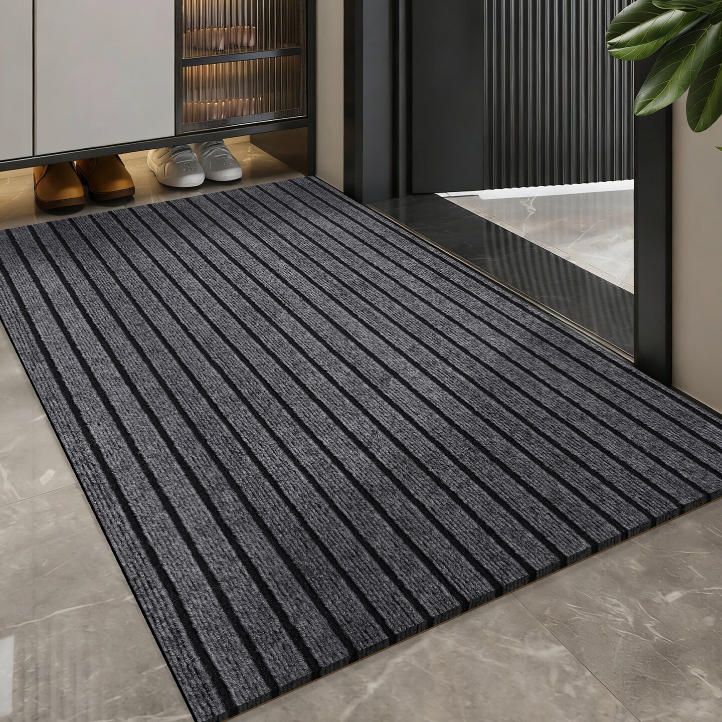 Whole kitchen non-slip and anti-oil floor mats absorb water and oil and stain-resistant floor mats large size carpet wash-free entry door wipeable