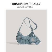 Синий+столочный подарочный пакет