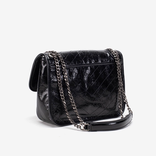 Небольшая сумка через плечо, вместительная и большая цепь, в стиле Шанель, на цепочке