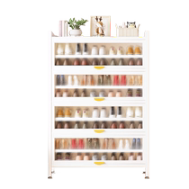 Baihan Shoe Rack Doorway Household Multi-layer Storage Shoe Cabinet Rental House Large Capacity Storage Rack Steel