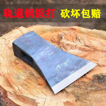 Hand-forged all-steel old-fashioned carpentry ax for tree felling and firewood carpenters ax tiger head knife grandfathers head ax single-sided
