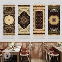 Xinjiang Persian style retro pattern fabric hanging painting restaurant decorative painting hanging cloth background cloth B&B wine