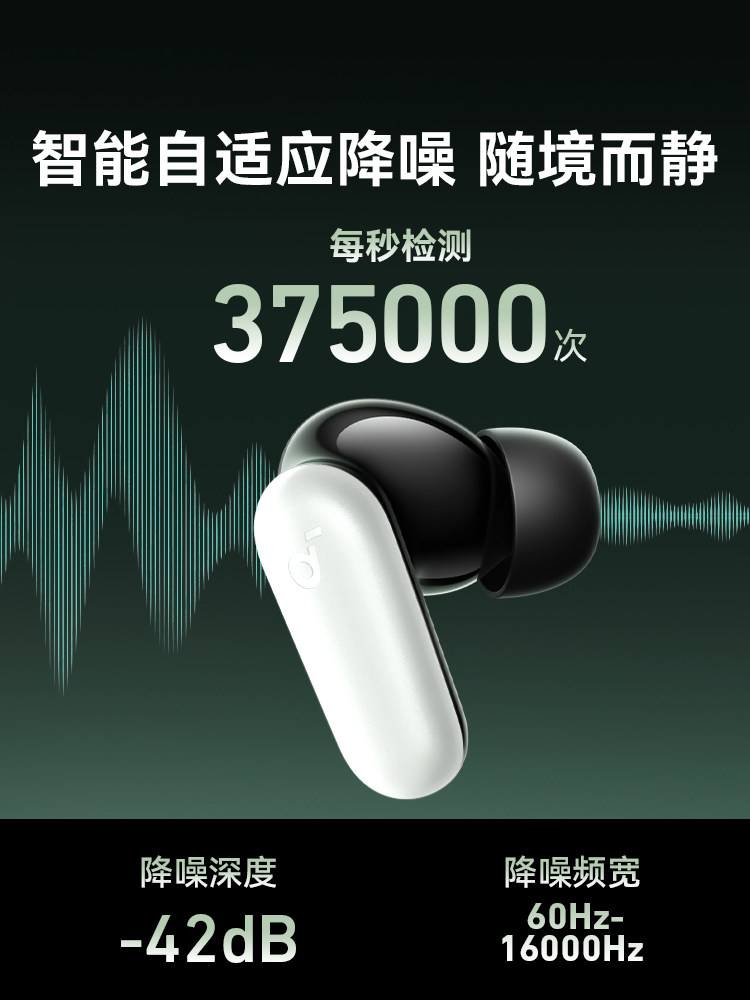 Shengkuo P30I Noise-Canceling Bluetooth Headphones Wireless In-Ear 2025 New Model Official Genuine Long Battery Life Anker