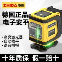 German infrared laser level electronic Anping outdoor strong light ultra-bright green light intelligent leveling meter line caster