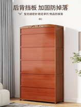 Bookshelf storage rack solid wood multi-layer living room bedroom storage shelf space-saving bookcase childrens dust-proof floor-standing home