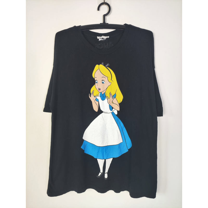 Alice in Wonderland Alice Simple Loose-Fitting Oversized Short-Sleeved T-Shirt