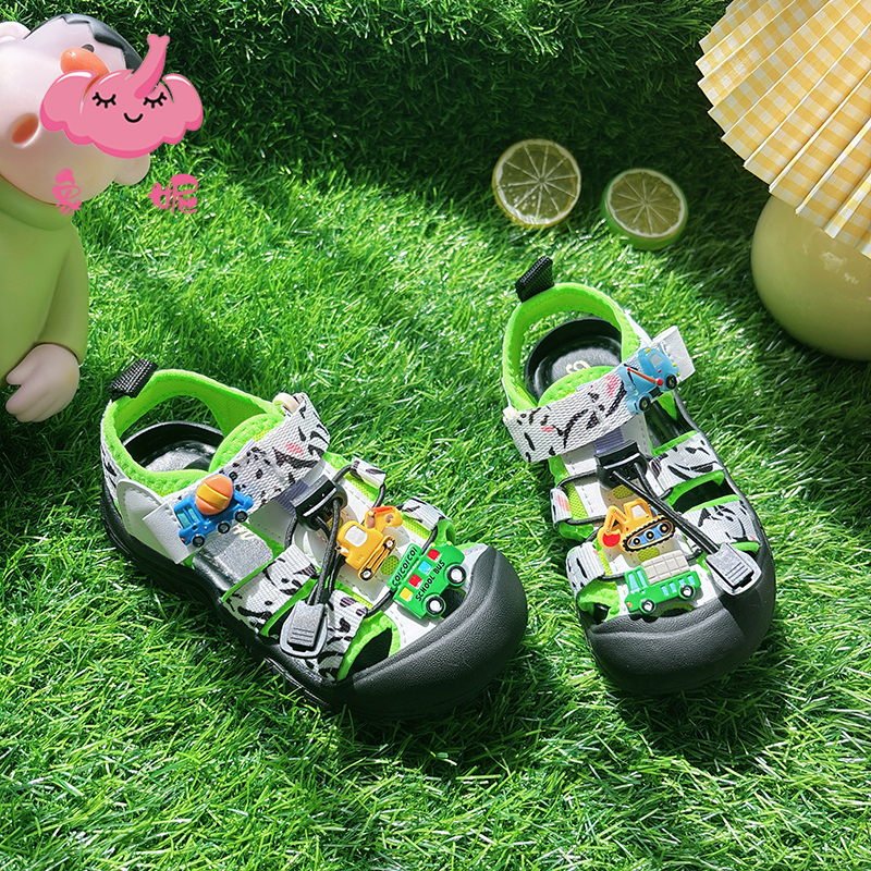 Children's Breathable Water Shoes for Boys, Outdoor Anti-Kick Beach Sandals, 2026 Summer New Model
