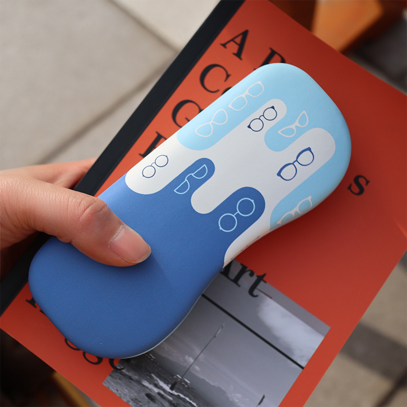 Ice Cream Glasses Case, Cartoon Portable Anti-Stress Glasses Storage Box, High-End Kidsren's Sunglasses Case, Same Style for Men and Women