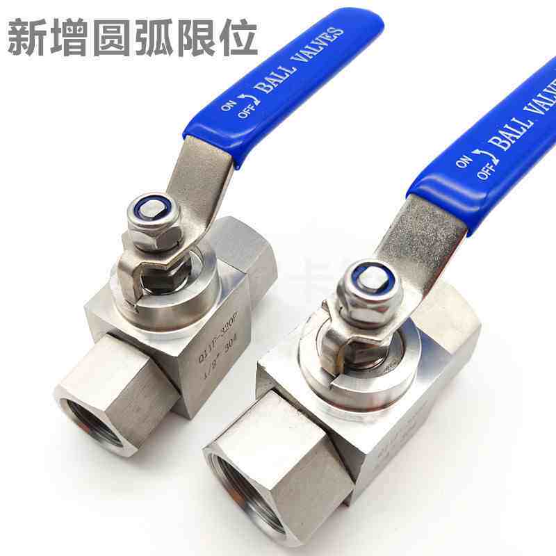 04 stainless steel high-pressure ball valve 2 points 4 points hydraulic internal wire valve Q11F-20P1 41 2 internal thread ball valve-Taobao