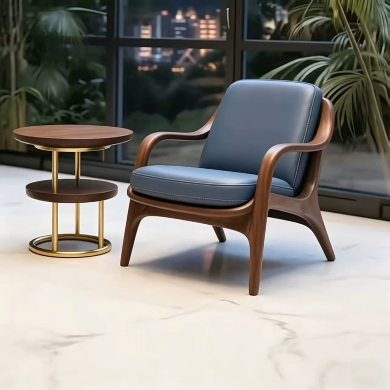 New Chinese-Style North American Black Walnut Sofa Chair, Modern Minimalist Designer Model, Solid Wood Leisure Chair, Meeting Chair, Study Chair New Chinese-Style North American Black Walnut Sofa Chair, Modern Minimalist Designer Model, Solid Wood Leisure Chair, Meeting Chair, Study Chair