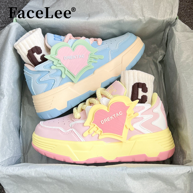 Facelee Designer Collaboration Niche Original Sneakers Couple Style Mandarin Duck Shoes Spring Casual Men's Shoes Trendy