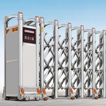 Stainless steel door retractable door electric door factory community folding door construction site school door automatic retracting door