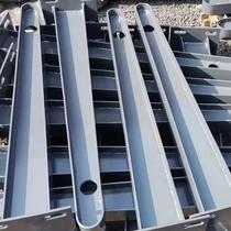 Customized glass awning carbon steel corbels and beam brackets stainless steel awning steel beams fully welded I-beam structure