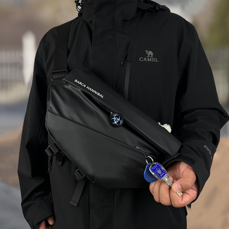 Men Skew Satchel Commuter Bag Chest Bag Men's Mail Bag Riding Charter Riding Charter Car Backpack Sport Boys Single Shoulder Bag Tide-Taobao