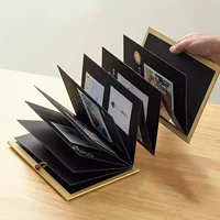 Складной орган, кожаный книга роста, книга с картинками, DIY, креативный подарок