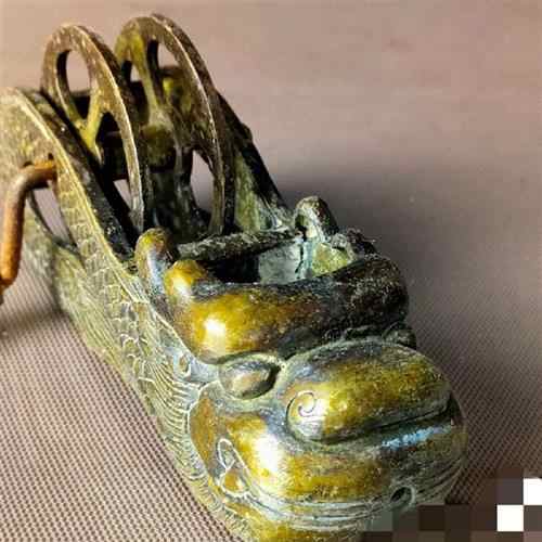 墨斗 虎頭墨斗木工画具 銅器 工芸品 美術品 置物 古代墨斗- Top 10