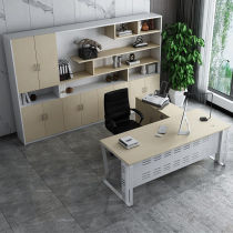 Great craftsman spread to manager table modern minimalist head desk boss table big class desk President table with side cabinet 2 2 m can