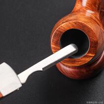 Three-piece cigarette knife set stainless steel cigarette knife press rod and needle three-in-one multi-functional pipe cleaning tool accessories