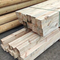 Sleepers pads plank roads outriggers wooden beams equipment pine antiseptic wood old wooden square crane rails outdoor railway anti-slip