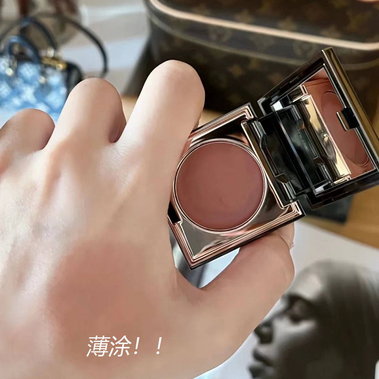 裸门永存~唇颊两用腮红膏正品官方口红眼影修容三合一多用膏春夏 3