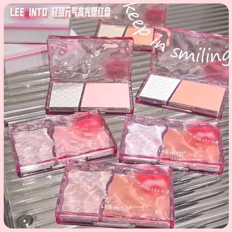 Complex face blush, matte highlighter, gradient, optics