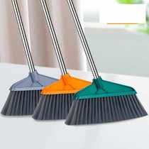 Household single soft-bristle broom large sweeping broom encrypted thickened magic broom set non-stick hair artifact