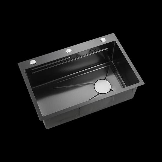 Jomow Sink Large Single Tank Honeycomb Thickeneded Sus304 Stainless Steel Kitchen Sink Bowl Counter Upper, Middle and Lower Basin