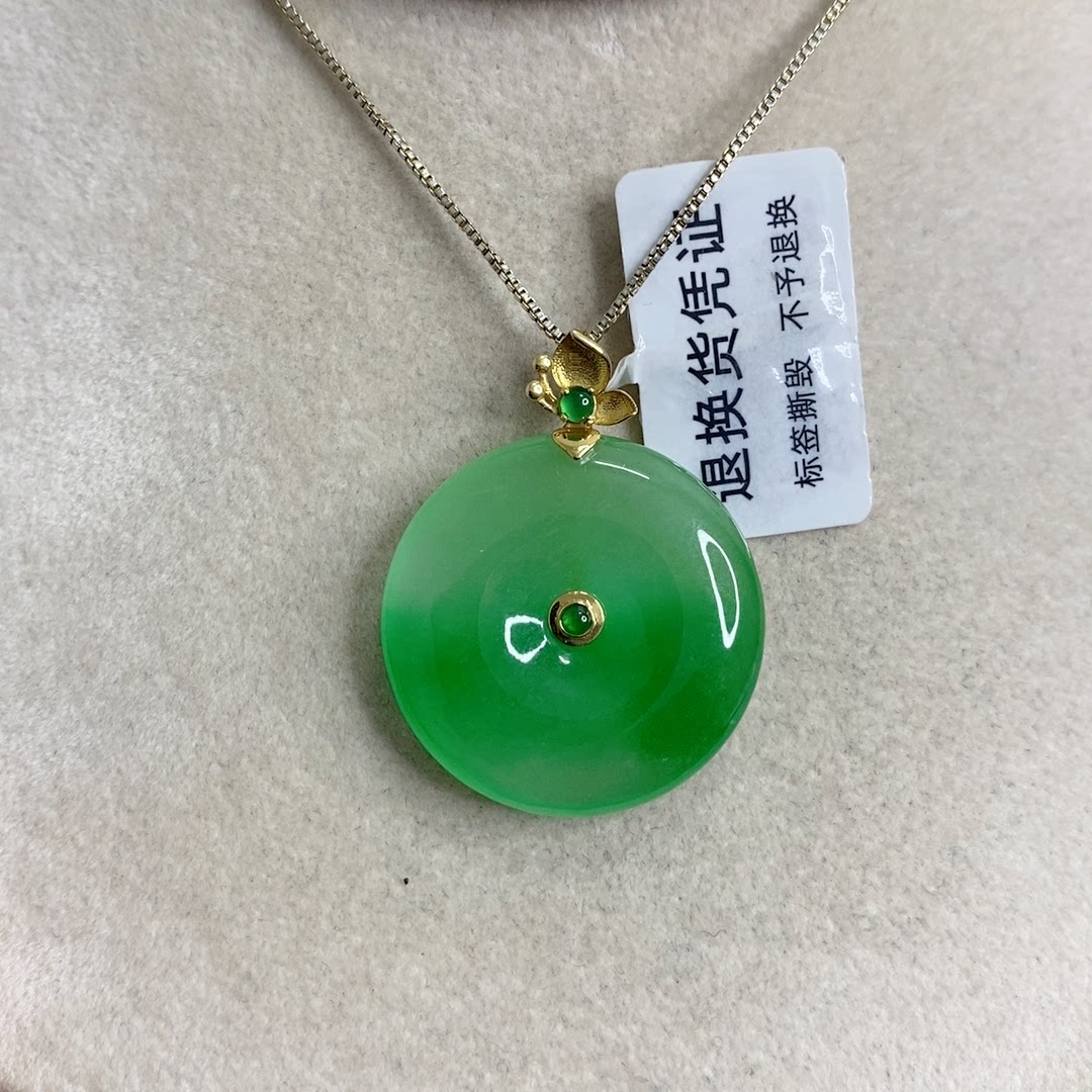 发现宝藏!z0595平安扣18K金镶,漏价了你还不知道?!-项坠/吊坠-淘宝好物网