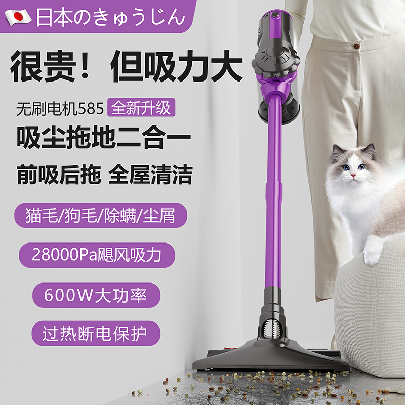Japanese Corded High-Power Vacuum Cleaner for Home Use, 2-in-1 Vacuum and Mop Combo, Handheld Electric Mop Specifically for Removing Cat Hair Japanese Corded High-Power Vacuum Cleaner for Home Use, 2-in-1 Vacuum and Mop Combo, Handheld Electric Mop Specifically for Removing Cat Hair