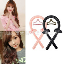 Lazy heatless curling iron EVA foam sponge curling iron sleep hairdressing large wave hair band 4-piece set