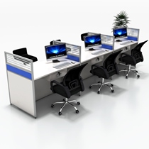 Staff screen desk telemarketing operator card space office desk and chair sales station staff small card seat simple