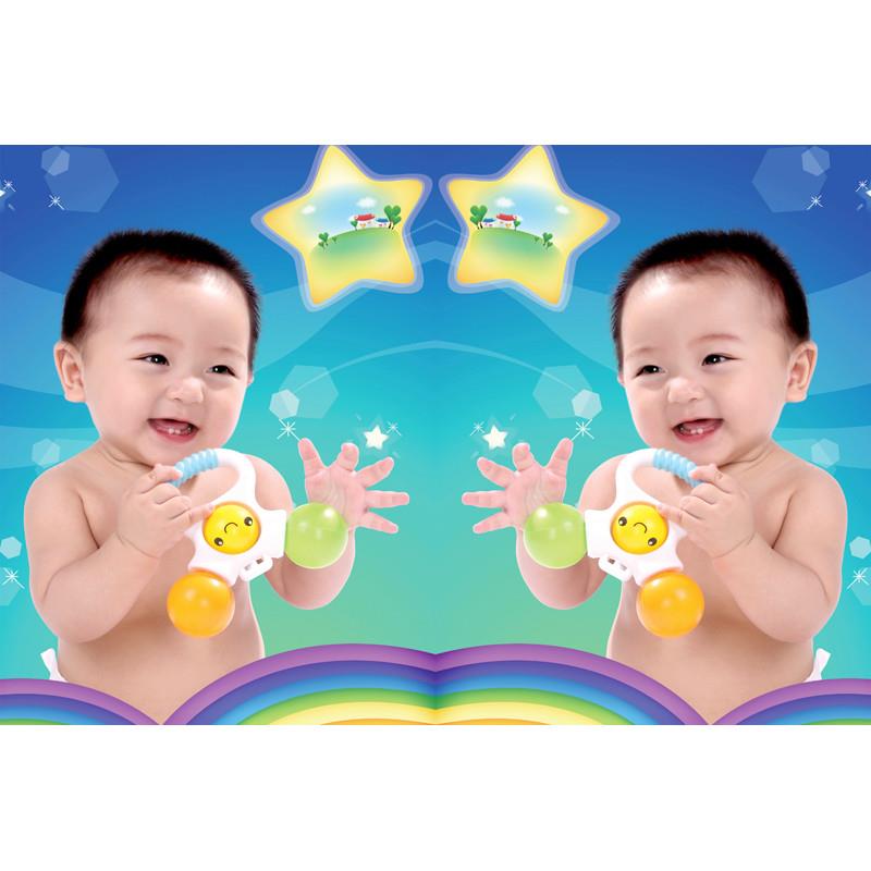 Adorable male baby pictures wedding house wall paste painting Longfeng twins child care poster baby picture report baby as early as photo-Taobao