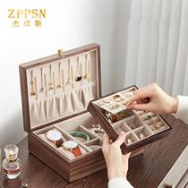 Direct selling beads ZPPSN light luxury retro solid wood jewelry box gold necklace earrings treasure enlarged space jewelry storage box