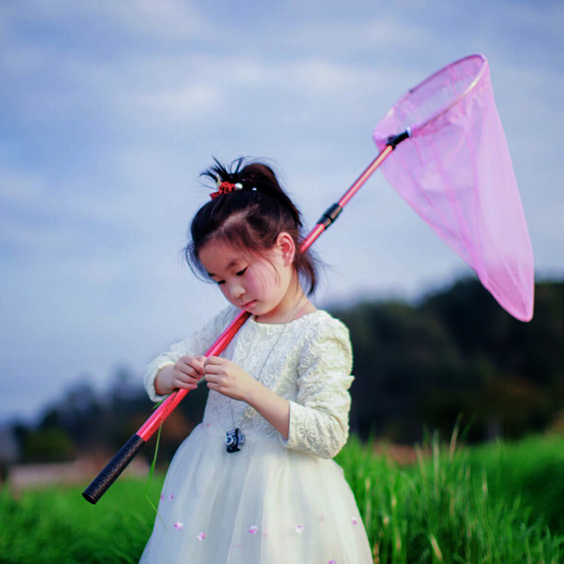 Children's retractable insect net butterfly dragonfly insect net pocket folding small fish fishing net tadpole fishing shrimp pocket