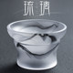 Ink colored glass tea leakage tea filter high-end household Kung Fu tea set accessories fair cup tea filter mesh stainless steel