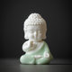 Chinese Zen ceramic Tathagata, Guanyin, Three Saints, Buddha statues, creative small ornaments, tea room, tea pets, tea table, car decorations