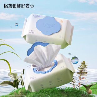 十月结晶婴儿湿巾80抽*5包