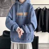 Трендовая удерживающая тепло демисезонная толстовка с капюшоном для школьников, в американском стиле, оверсайз