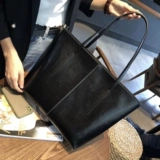 Модная вместительная и большая универсальная ретро сумка через плечо на одно плечо, из натуральной кожи