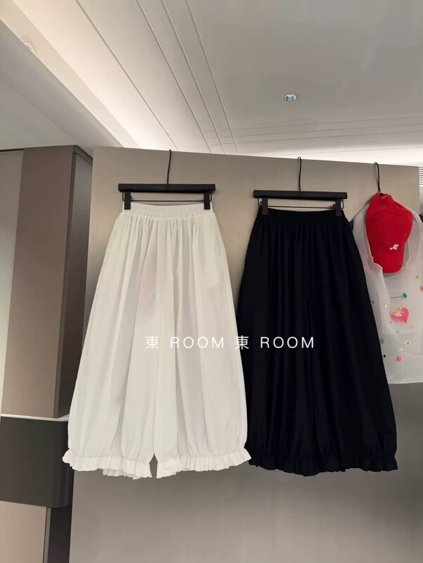Dongroom2026 Summer New Elastic Waist Drawstring Casual Floral Pants, Cuffed Lantern Cropped Pants, Wide-Leg Pants for Women Dongroom2026 Summer New Elastic Waist Drawstring Casual Floral Pants, Cuffed Lantern Cropped Pants, Wide-Leg Pants for Women