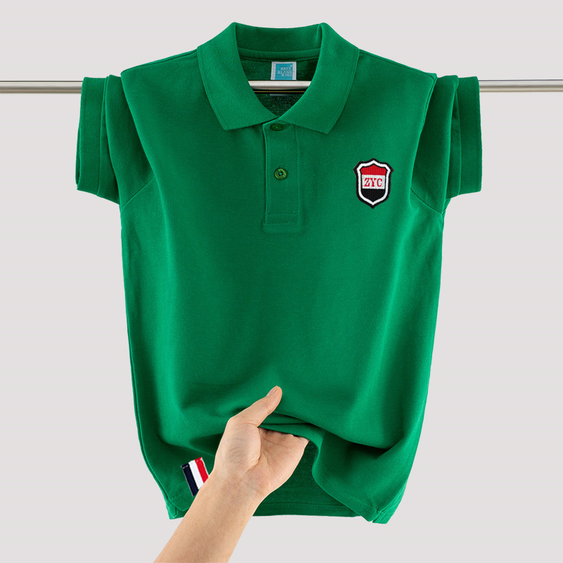 Boys' Polo Shirt Pure Cotton Loose Fit for Middle and Large Children 5-10-15 Years Old Summer Youth Unisex Turn-Down Collar Short-Sleeved T-Shirt Boys' Polo Shirt Pure Cotton Loose Fit for Middle and Large Children 5-10-15 Years Old Summer Youth Unisex Turn-Down Collar Short-Sleeved T-Shirt