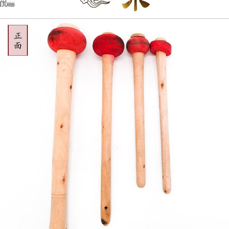 Gong and hammer open the gong with the gong and the gong handle the gong and the brass hammer solid wood handle with the batter rubber head-Taobao
