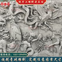 Customized handmade clay brick carvings with deep relief landscapes flowers and figures shadow wall brick carvings wall relief Chinese style brick carvings