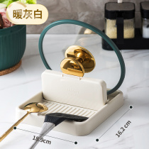 Jia helper light luxury home kitchen countertop storage rack pot lid placer drain spatula rack storage shelf artifact