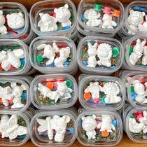 New cartoon plaster painting childrens handmade DIY graffiti toys plaster doll street stall gifts educational toys