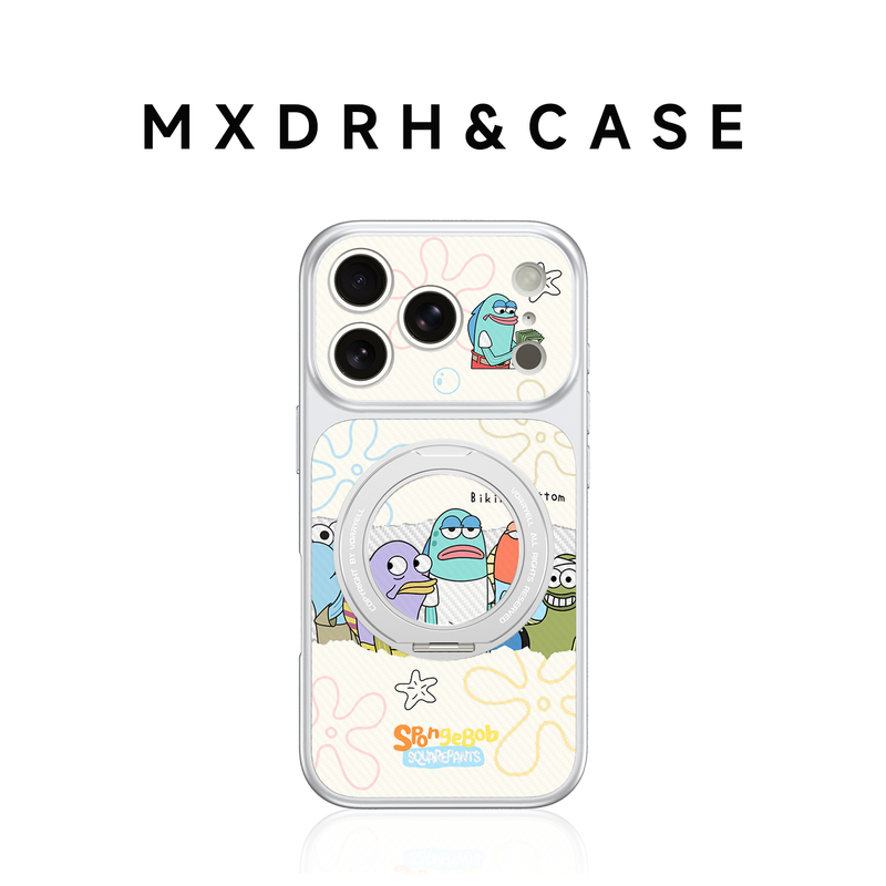 Ugly Fish from Bikini Bottom Suitable for Apple 17 Phone Case, iPhone 17 Pro Max Lens Full Protection Cover, Ultra-Thin Magnetic 15 with Stand, 16 Pm Soft Frame Anti-Drop 14 Unique 13 Women's Model