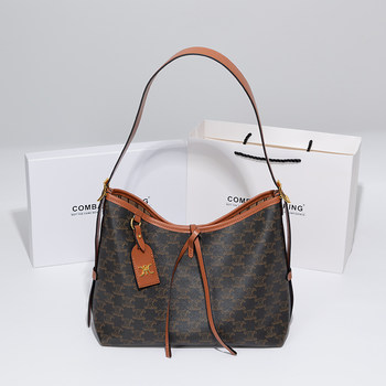 Combatc&King Underarm Bag for Women 2025 New Model Arc De Triomphe Monogram Tote Commuter Large Capacity Crossbody Bag