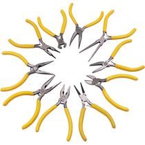 Small pliers 5 inches mini pliers needle nose pliers top cutting pliers multifunctional flat nose pliers round nose pliers d bead jewelry handmade pliers